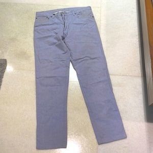 Salvatore Ferragamo Size IT 52 Light Blue Jeans with logo patch